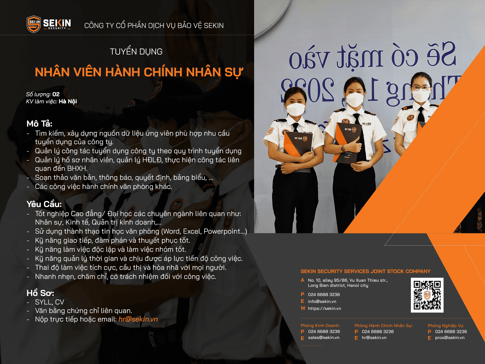 Tuyển Dụng Nhân Viên Hành Chính Nhân Sự
