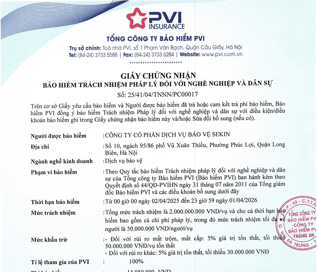 Bảo hiểm trách nhiệm dân sự