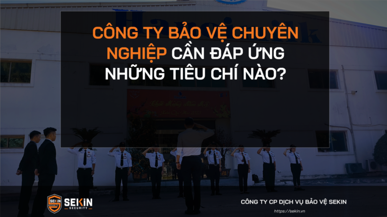 CÔNG TY BẢO VỆ CHUYÊN NGHIỆP CẦN ĐÁP ỨNG NHỮNG TIÊU CHÍ NÀO